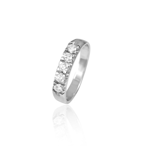 Anello oro bianco - anello,