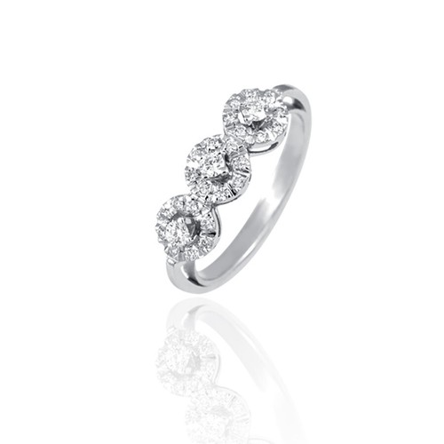 Anello oro bianco - anello,