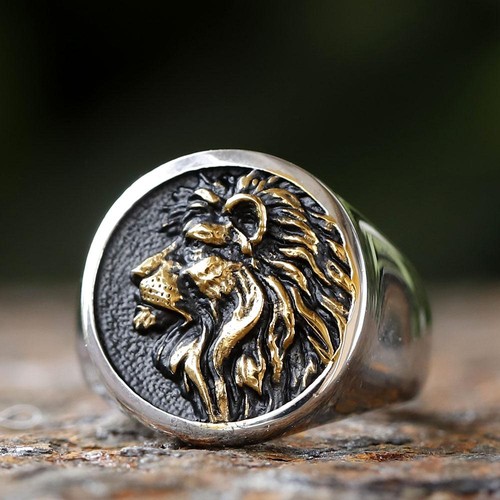 Anello testa leone - anello,