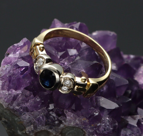 Anello con zaffiro - anello,