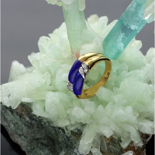 Anello con lapis - lapis, e