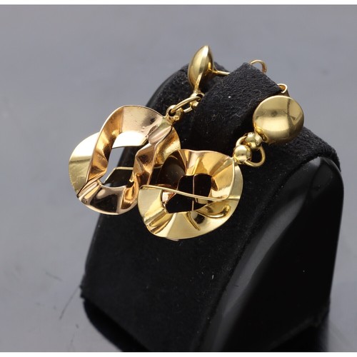 Orecchini vintage oro kt - oro,